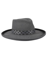 großer Wollfilz Trapper - platin