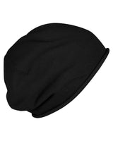 Baumwoll-Beanie - Schwarz