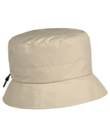Regenhut mit Zugband-Beige