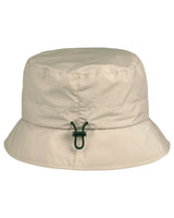 Regenhut mit Zugband-Beige
