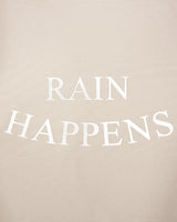 Regenhut mit Zugband-Beige