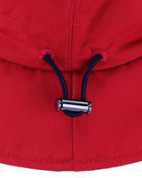 Regenhut mit Zugband-Rot