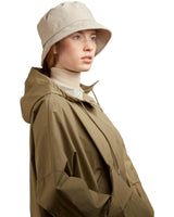 Regenhut mit Zugband-Beige