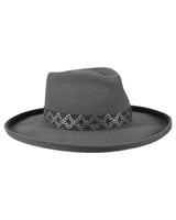 großer Wollfilz Trapper - platin