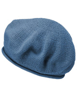 Modische Baumwoll-Baskenmütze für Damen - Denim