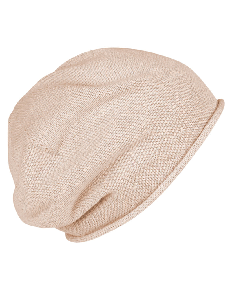 Baumwoll-Beanie - Sand