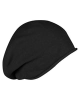 Baumwoll-Beanie - Schwarz