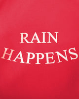 Regenhut mit Zugband-Rot