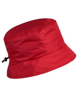 Regenhut mit Zugband-Rot