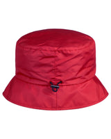 Regenhut mit Zugband-Rot