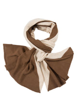 Kaschmir-Schal 60 x 185 cm - Beige mel.- Mink