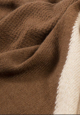 Kaschmir-Schal 60 x 185 cm - Beige mel.- Mink
