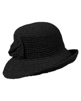 kleiner Häkelhut-Schwarz